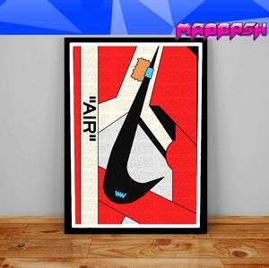 Nike x Off White shoes Hypebeast Poster Decor